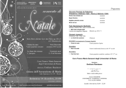 scarica il programma di sala - Coro Franco Maria Saraceni