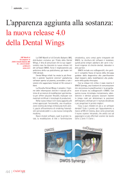 la nuova release 4.0 della Dental Wings