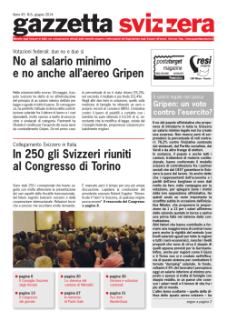 giugno 2014 - Gazzetta Svizzera