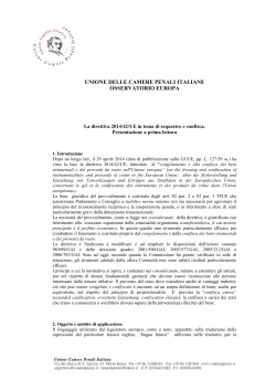 Unione delle Camere Penali Italiane - Osservatorio europa