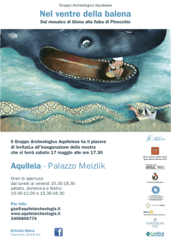 Invito Mostra: Nel ventre della balena. Da mosaico di Giona alla
