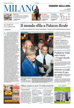 Il mondo sfila a Palazzo Reale