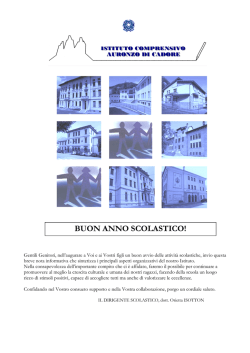 Informativa inizio anno scolastico 2014 2015.