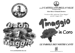 I testi dei nostri canti - I Castellani della Valle