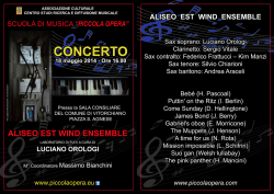 ii ALIS&Egrave;O T - Scuola di Musica Piccola Opera