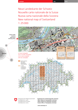 Neue Landeskarte der Schweiz Nouvelle carte