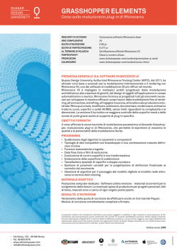 GRASSHOPPER ELEMENTS - Quasar Design University