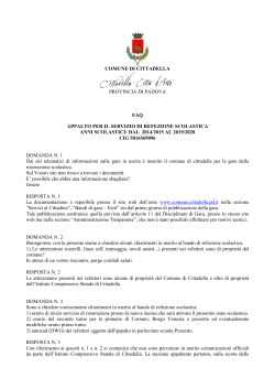 dal 2014/2015 al - Comune di Cittadella
