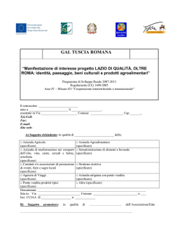 GAL TUSCIA ROMANA - Comune di Blera