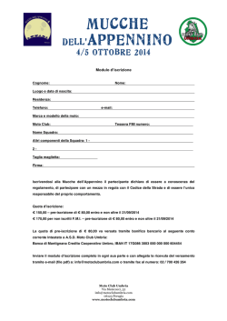 Download "Mucche d.A Modulo iscrizione"