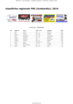 www.mxcenter.it - classifiche regionale per categoria fmi motocross