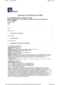 Iscrizioni - Camera di Commercio di Mantova