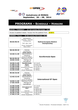programa – schedule