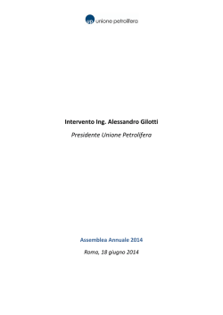 Ing. Alessandro Gilotti – Presidente U.P.