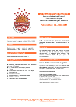 INFORMAZIONI 2014 - Gek Galanda Camp