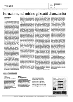 Istruzione, nel mirino gli scatti di anzianit&agrave;