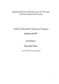 Seconda parte - Soprintendenza Archivistica per la Toscana