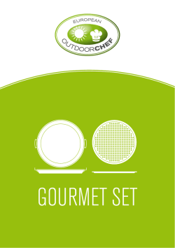 GOURMET SET - SHOPPING GAZ