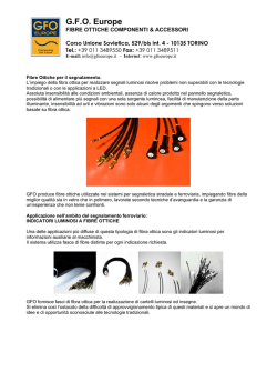Fibre Ottiche per il segnalamento
