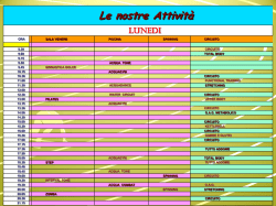 Calendario Corsi