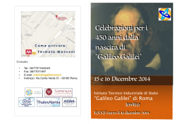 Programma - ITIS "Galileo Galilei"