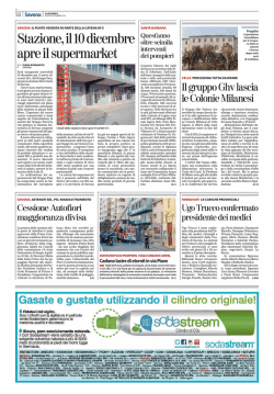 Il gruppo Ghv lascia le Colonie Milanesi