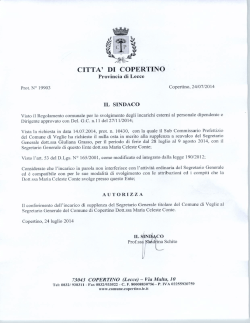 INCARICO DI SUPPLENZA SEGRETARIO 1
