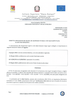 Leggi la circolare - Istitutoprofessionaleferrari.it