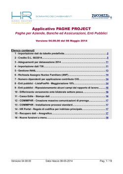 Applicativo PAGHE PROJECT