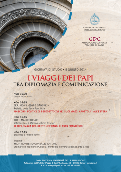Locandina/invito - Pontificia Università della Santa Croce