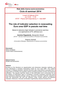 The role of indicator selection in nowcasting Euro area GDP in