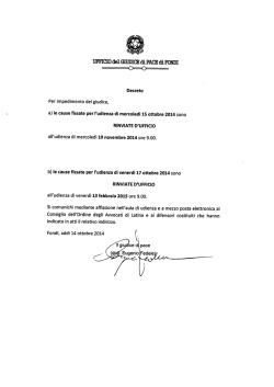 DECRETO RINVIO UDIENZE GDP FONDI