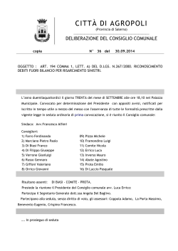 consiglio n.36-2014 - Comune di Agropoli