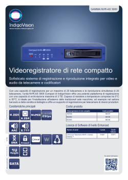 Videoregistratore di rete compatto (PDF file)