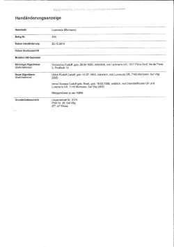 Handänderungsanzeige