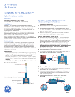 Istruzioni per EasiCollect&trade; - GE Healthcare Life Sciences