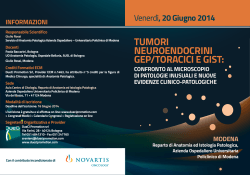 tumori neuroendocrini gep/toracici e gist