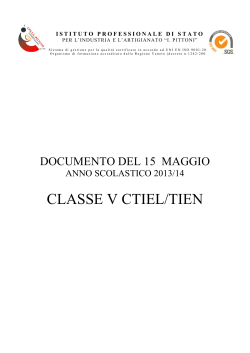 Documento classe 5CTIEL-TIEN as2013-2014