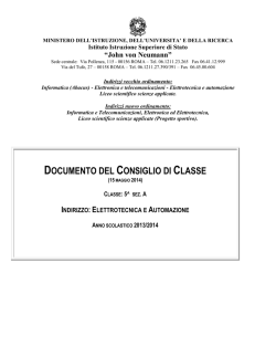 DOCUMENTO DEL CONSIGLIO DI CLASSE