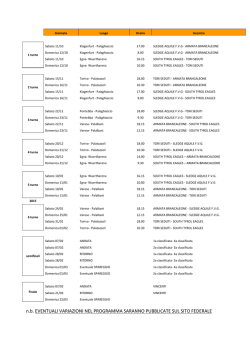Calendario C.to Italiano ICE SLEDGE HOCKEY 2014-2015