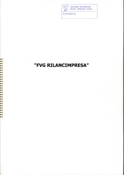 Documento depositato dalla Presidente della Regione Autonoma