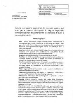 decreto n. 355/DGEN del 21 ottobre 2014