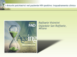 I disturbi psichiatrici nel paziente HIV-positivo inquadramento