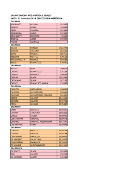 gruppi dal n 1 al 10 di ginecologia e ostetricia 2014 2015