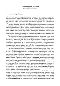IL VALORE PEDAGOGICO DELLE FIABE postumo di Rocco