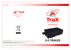 X-0 Trailer - XTRAX | sistemi di localizzazione satellitare GPS