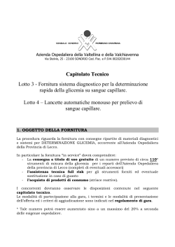 Capitolato Tecnico Lotto 3 - Azienda Ospedaliera della Valtellina e