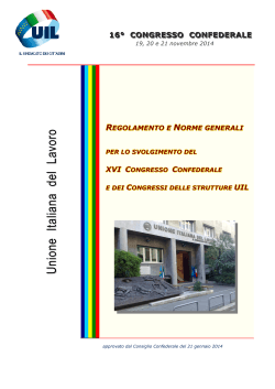 NORME CONGRESSUALI UIL