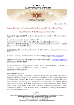 scarica il pdf - Fondazione lirico sinfonica Petruzzelli e teatri di Bari