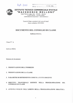Documento 15 maggio - ITC Macedonio Melloni